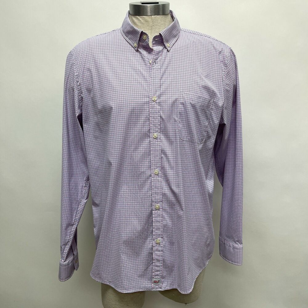 Vineyard Vines Men's Shirt XL Slim Fit Murray Starfish Perf Sorbet NWT